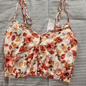 Abercrombie floral crop top
